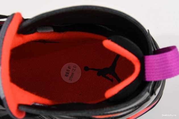 One Kick Black Retro 7 Air Patent 313358-006 Jordan 0802